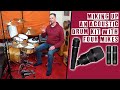 Miking up a drum kit with four mikes
