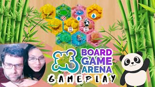 Board Game Arena Gameplay | Akropolis, Takenoko, It's a Wonderful World