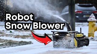 This Robot Snow Blower Handles Winter So You Don’t Have To!  Yarbo