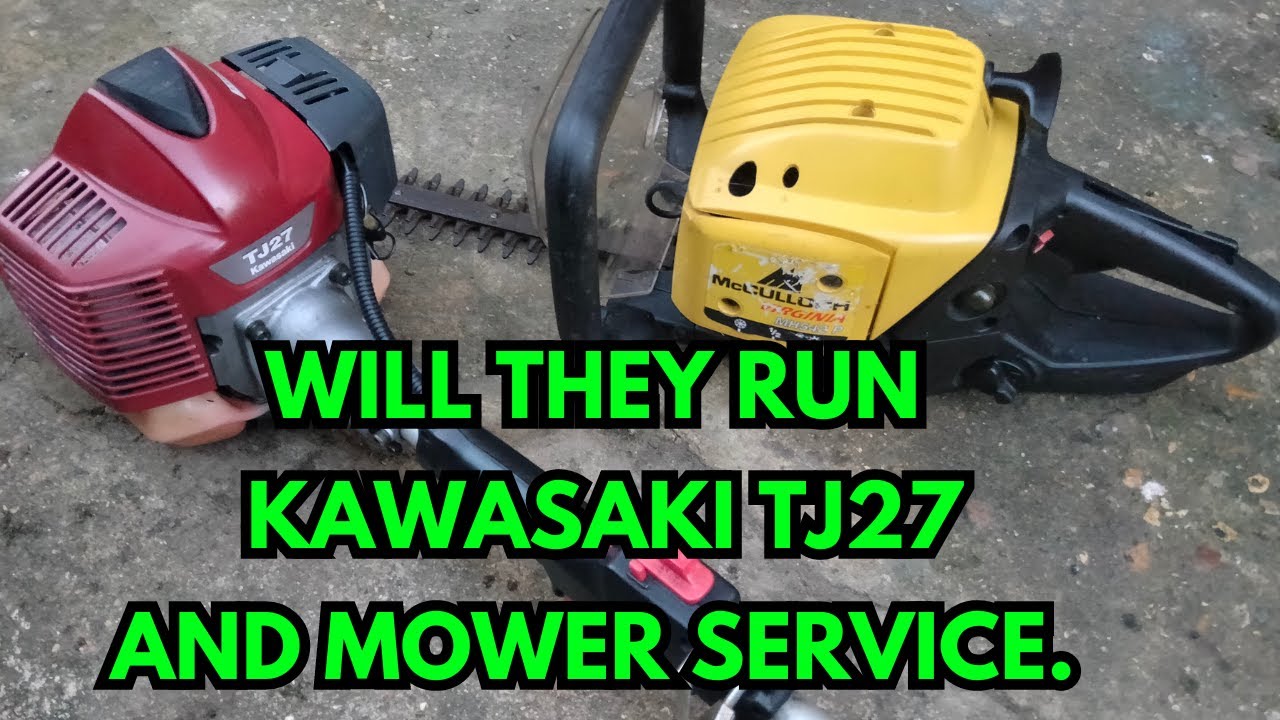 Будут ли они бежать?, Kawasaki TJ27 и обслуживание газонокосилок. (День из жизни британского садо...