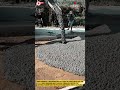 Pouring Ready Mix Concrete using Chute System for Road Surface Construction