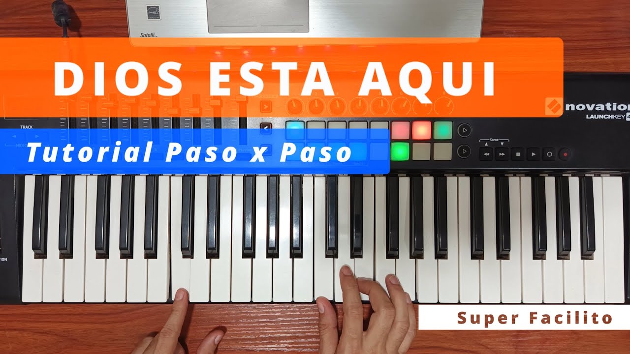 Como tocar Dios esta Aquí super Fácil Nivel 0 | Aprendiendo Piano Principiantes