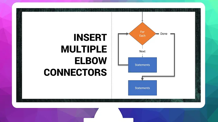 PowerPoint FlowChart: Insert Multiple Elbow Connectors