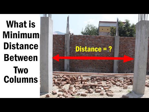 Maximum distance ( Space ) between two columns - what is Standard Distance between 2 Columns