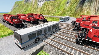 Locomotives VS Cars - Super Crashes