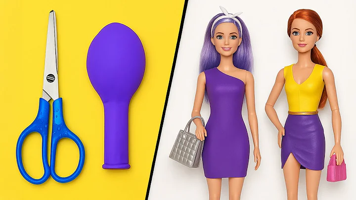 🎈✨ Stunning No-Sew Doll Outfits! DIY Balloon Dresses & More Fashion Fun 💃