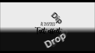 Dip & drop text effect | amv effect | svp | tutorial sony vegas  | svp tutorial |