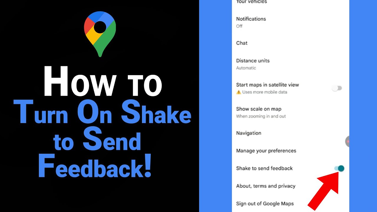How to Turn On Shake to Send Feedback on Google Map [NEW] - YouTube