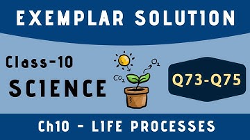 Life process exemplar solution | class 10 science exemplar solution | Q73-Q75