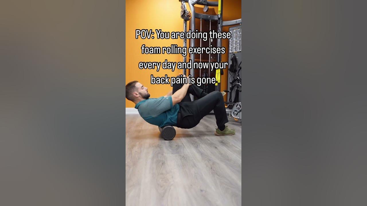 Regularly foam rolling your back will help improve the health of your
