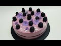 ТОРТ без выпечки ЕЖЕВИЧНЫЙ МУСС ( blackberry mousse cake without baking )