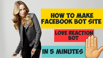 Facebook Bot : How to make facebook bot site 2019 (PERSONAL BOT)