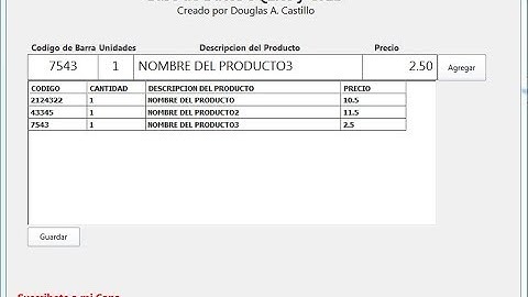 Base de Datos SQLite y Grid por Douglas A  Castillo