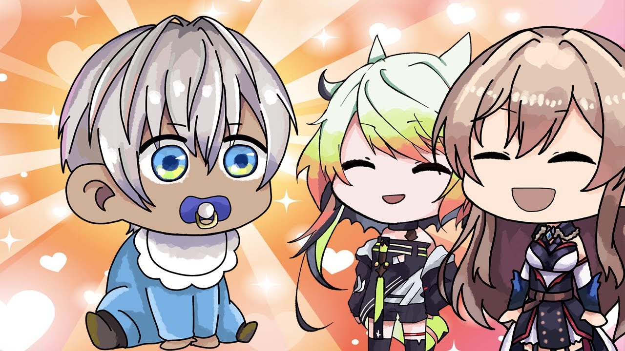 【バブラヒム】雑談中におしっこに行く赤ちゃんとマックで失敗するフレン【にじさんじ切り抜き・メイフ/イブラヒム/フレン・E・ルスタリオ/メリッサ・キンレンカ】【アニメ・非公式ぷちさんじ・手描き・漫画】