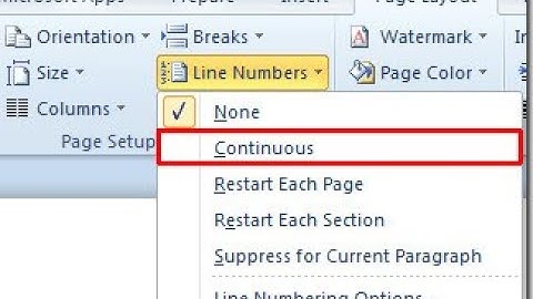Add line numbers in word - insert continuous line numbers in Word document - Microsoft Word
