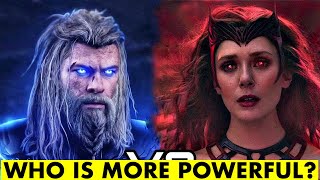 THOR VS. SCARLET WITCH | WHO IS MORE POWERFUL? [Hindi] | SuperHero Talks