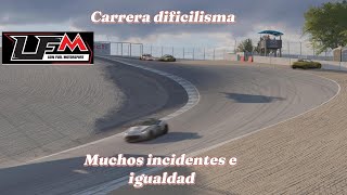 Carrera dificilísima, muchos incidentes e igualdad  Asseto corsa, lfm, Laguna seca, Mazda mx5