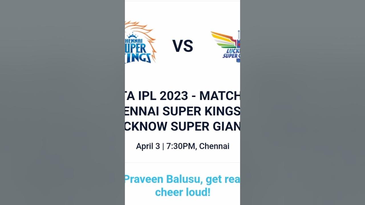 Chennai Super Kings Tickets for Chepauk Stadium go on Sale from March