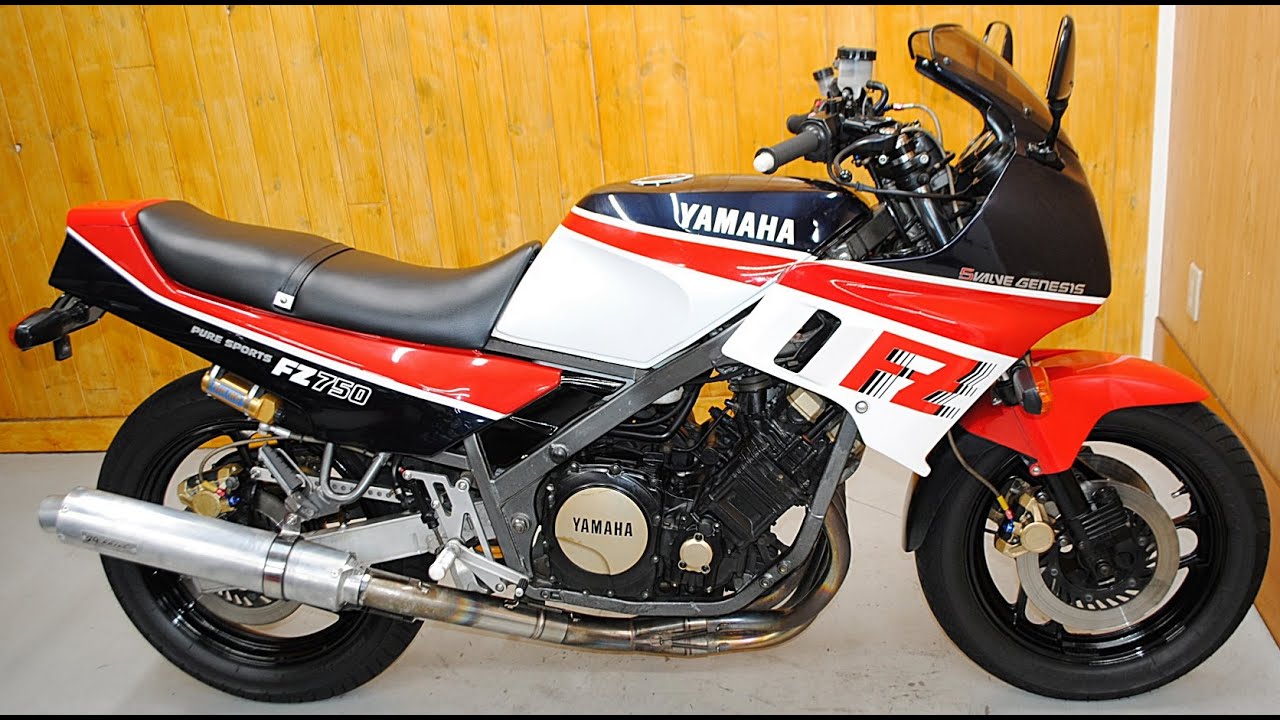 Yamaha FZ750(1FM, 1985) exhaust sound with Asahina Racing