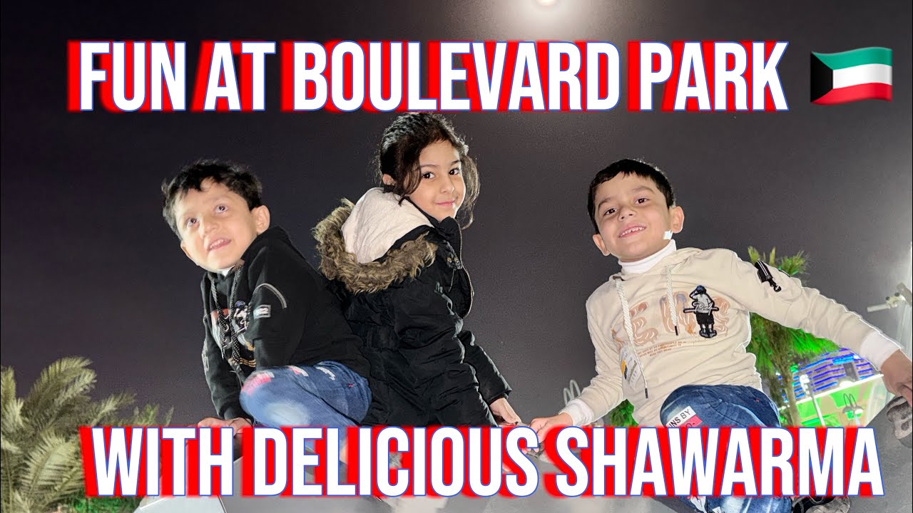 Family Fun Day at Boulevard Park Salmiya | Swings, Laughter & Delicious Shawarma in Kuwait 🇰🇼 🇵🇰 