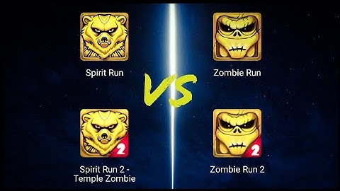 Spirit Run vs Spirit Run 2-Temple Zombie vs Zombie Run vs Zombie Run 2 |Endless Run Games | Gameplay