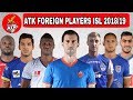 Atk  full list of foreign players   isl 201819