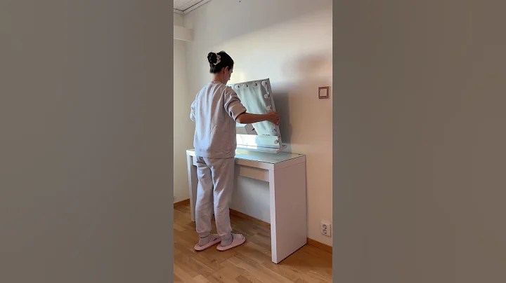 new GRWM vanity✨ #makeupvanity #vanitymirror #aestheticvanity #vanitytour  #ikeavanity #grwmvanity