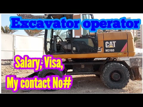 Caterpillar M316D wheel Excavator || How to operate Wheel Excavator || Operator  Salary