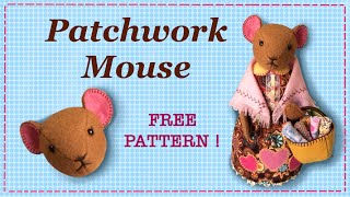 Patchwork Mouse || FREE PATTERN || Full Tutorial with Lisa Pay screenshot 4