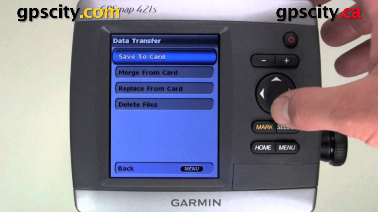 Garmin GPSMap 421s Video Manual -Topography - YouTube