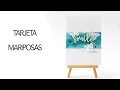 Paso a paso para hacer una tarjeta con mariposas en vellum | #retotarjetasemanal | CON P DE PAPEL