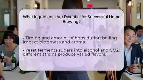 What Ingredients Are Essential for Successful Home Brewing? - The Pint Guy