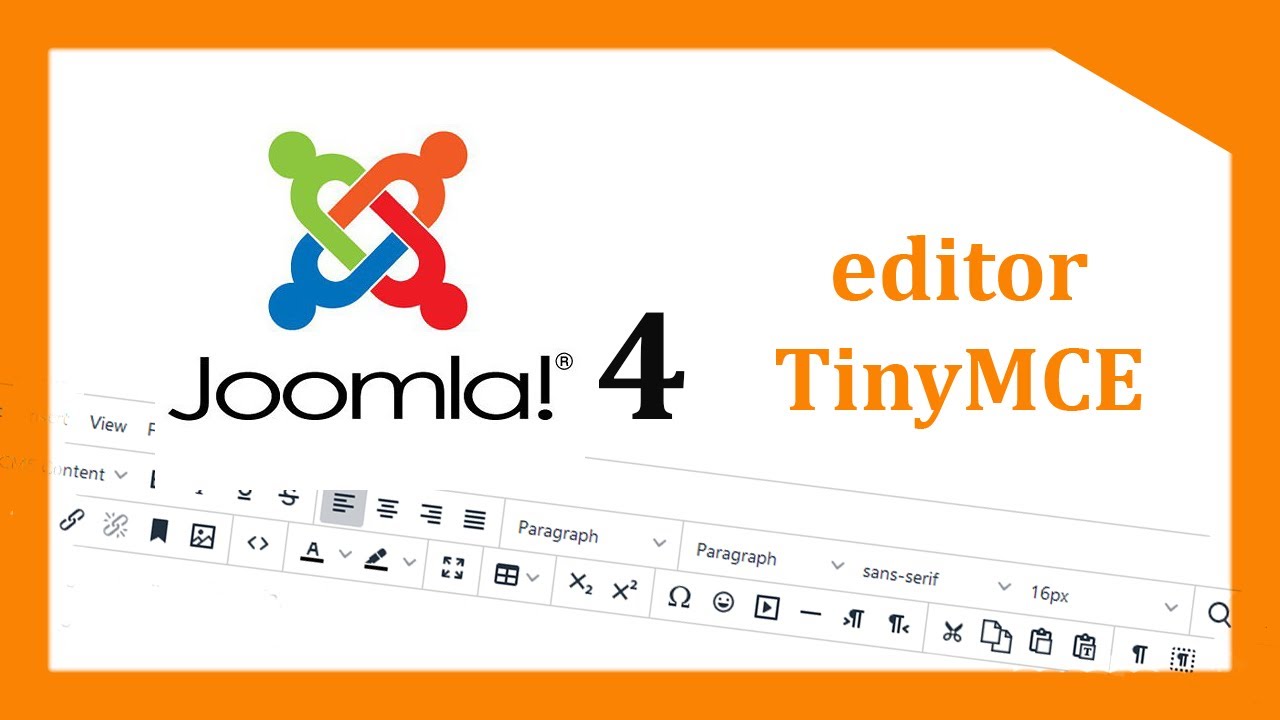 Joomla 4 editor TinyMCE uputstvo - YouTube