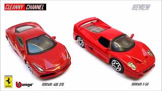 Ferrari Bburago 488 GTB e F50, Escala 1/64, Review Miniaturas