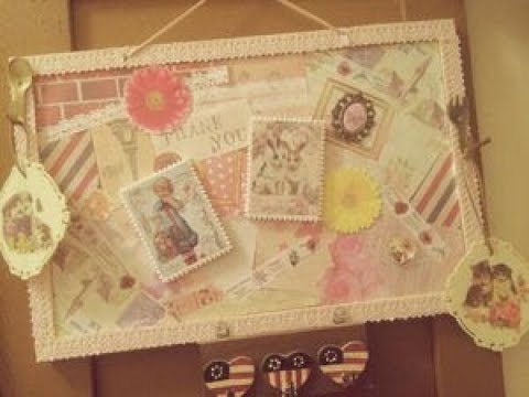 Diy 100均のコルクボードのお洒落なリメイク アレンジアイデア Stylish Remake Arrange Idea Of Cork Board Youtube