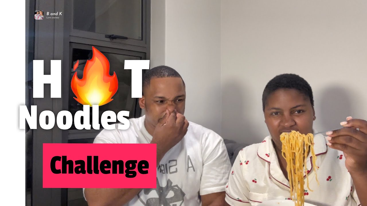 Eating hot noodles with no reaction challenge//there’s cashsend in this video 