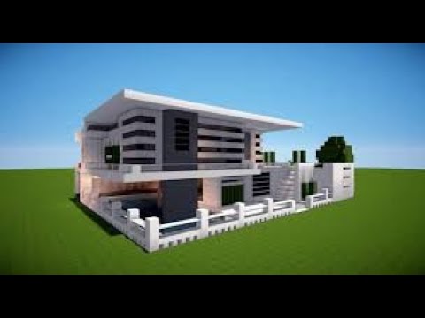 minecraft tek komut blogu ile ev villa yapimi youtube