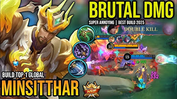 MINSITTHAR BEST BUILD 2025 | BUILD TOP 1 GLOBAL MINSITTHAR GAMEPLAY | MOBILE LEGENDS✓