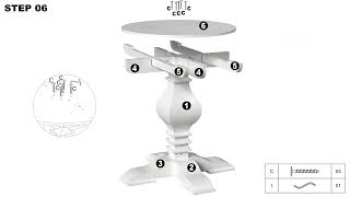 9D6081RDT - Banks Round Dining Table AI Video