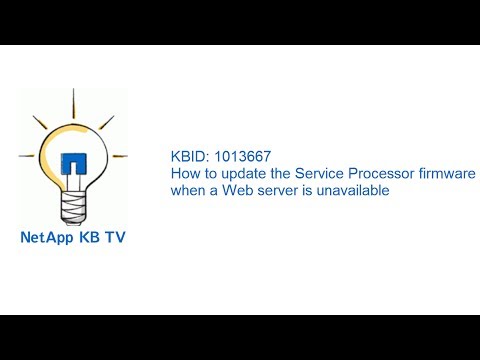 How to update the Service Processor firmware when a Web server is unavailable