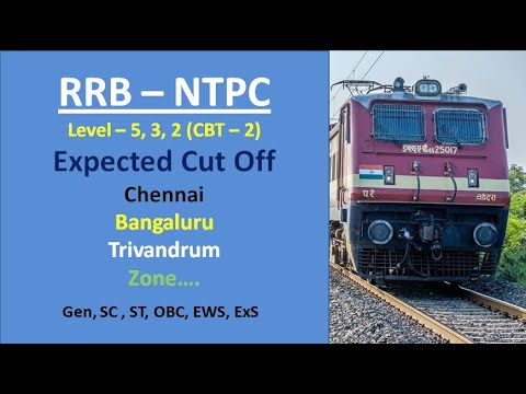 expected zone wise cut off analysis -RRB NTPC - chennai - bangaluru - trivandrum -Thiruvananthapuram