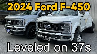 2024 Ford F450 Lariats 2.5” Leveled on 37s & 24” JTX Forged Wheels