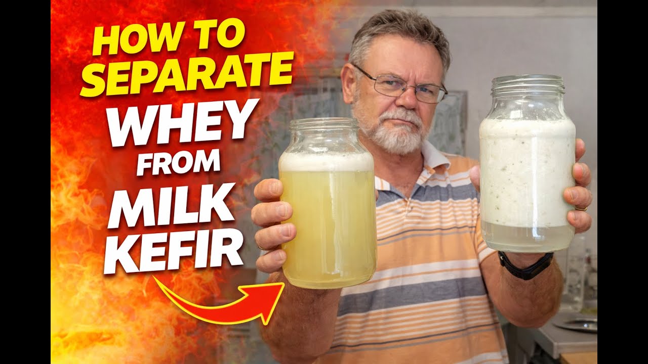 Get Thicker Milk Kefir by Separating Whey