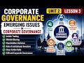 Corporate Governance Unit 2 | Lesson 3: Emerging Issues in Corporate Governance | Bcom./Bcom(H)/BBA