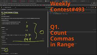Leetcode Weekly Contest 493 Q1. Count Commas in Range #python #dsa