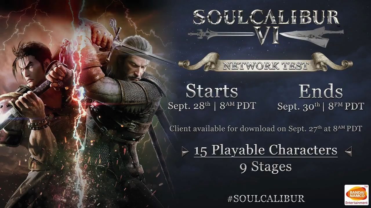 games people play [9/28 - 9/30] Soul Calibur 6 Network Test This Weekend!