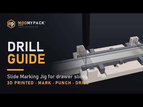 Slide Marking Jig for the Drawer Cradle: Mark, Punch and Drill - YouTube thumbnail