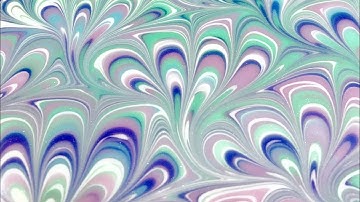 Cold process soap Peacock Swirl