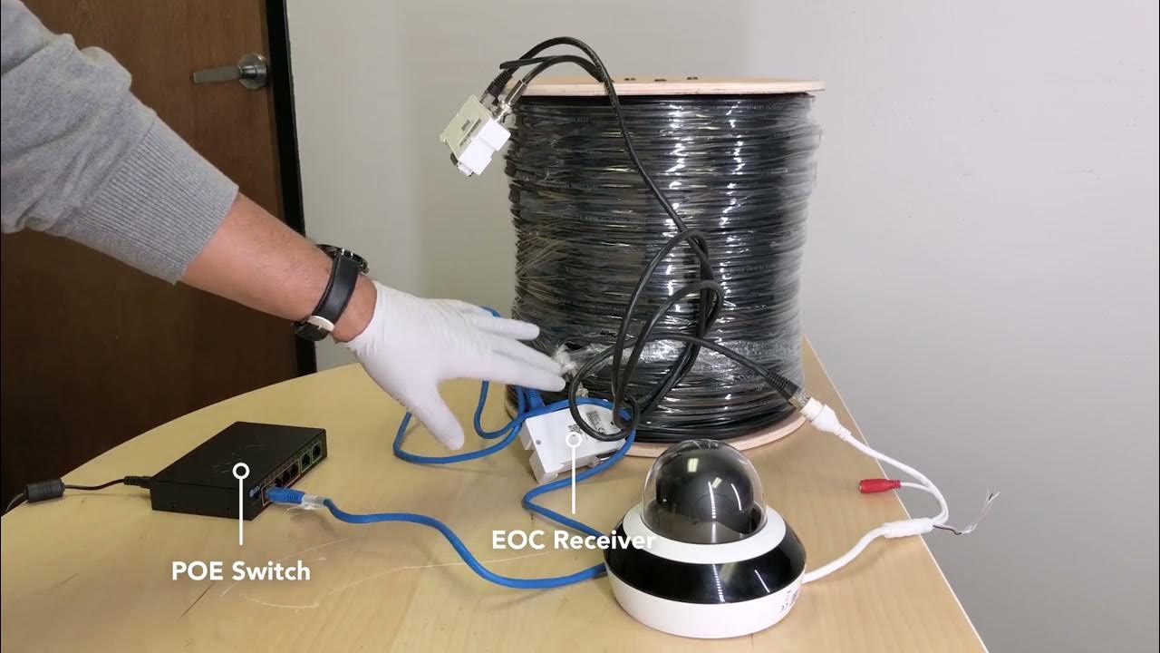 POE IP Over Coax EOC Converters Extenders Transmitters