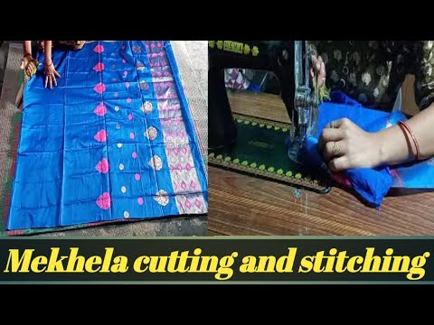 #Laxmikastitchingchannel  How to stitch and cutting mekhela / mekhela fols logo